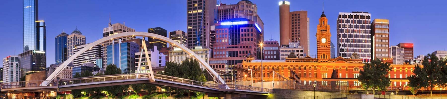 Night view over Melbourne - Rydges Melbourne Accommodation