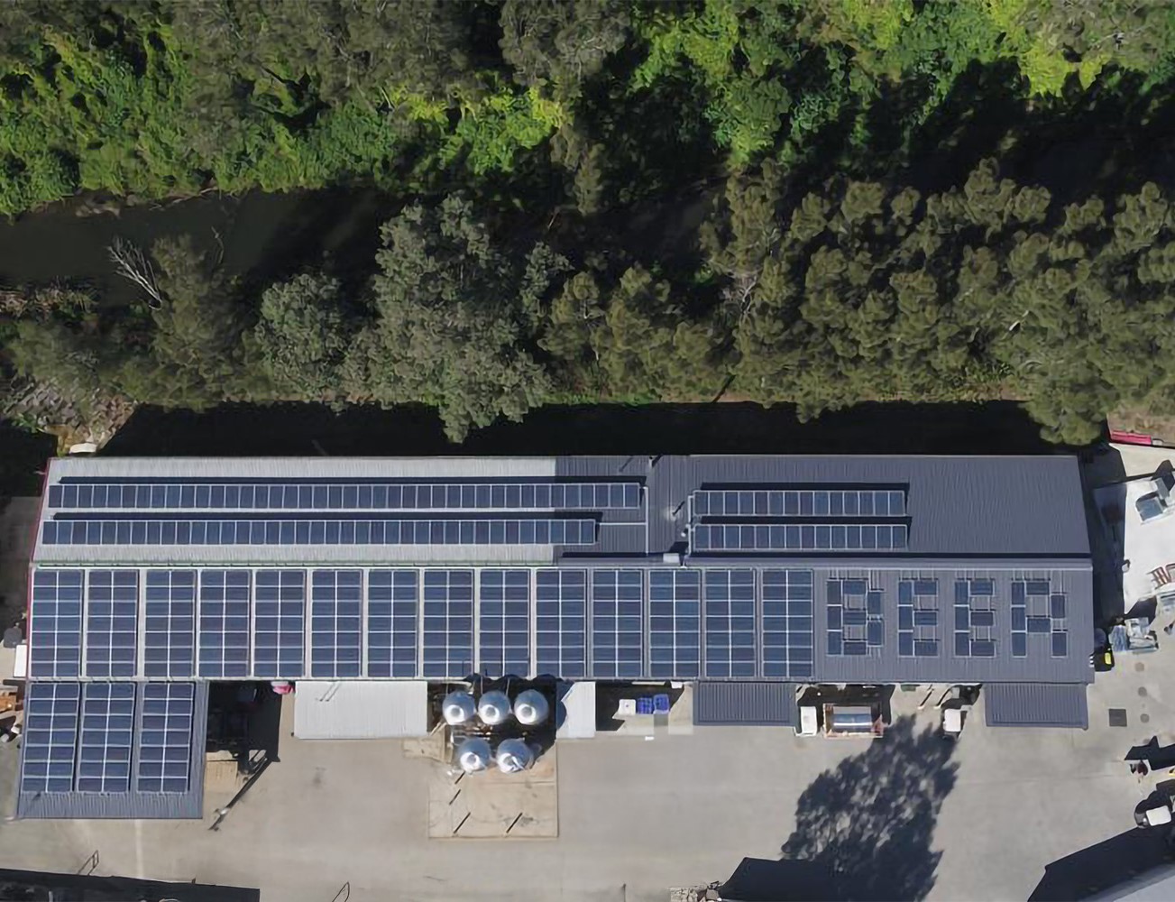Brewery Rooftop Solar Panels