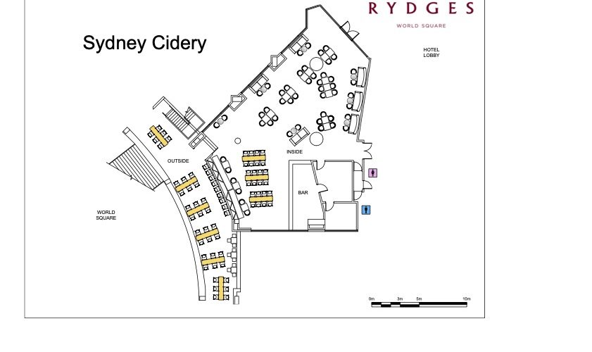 Sydney Cidery – Outside floor plan 1