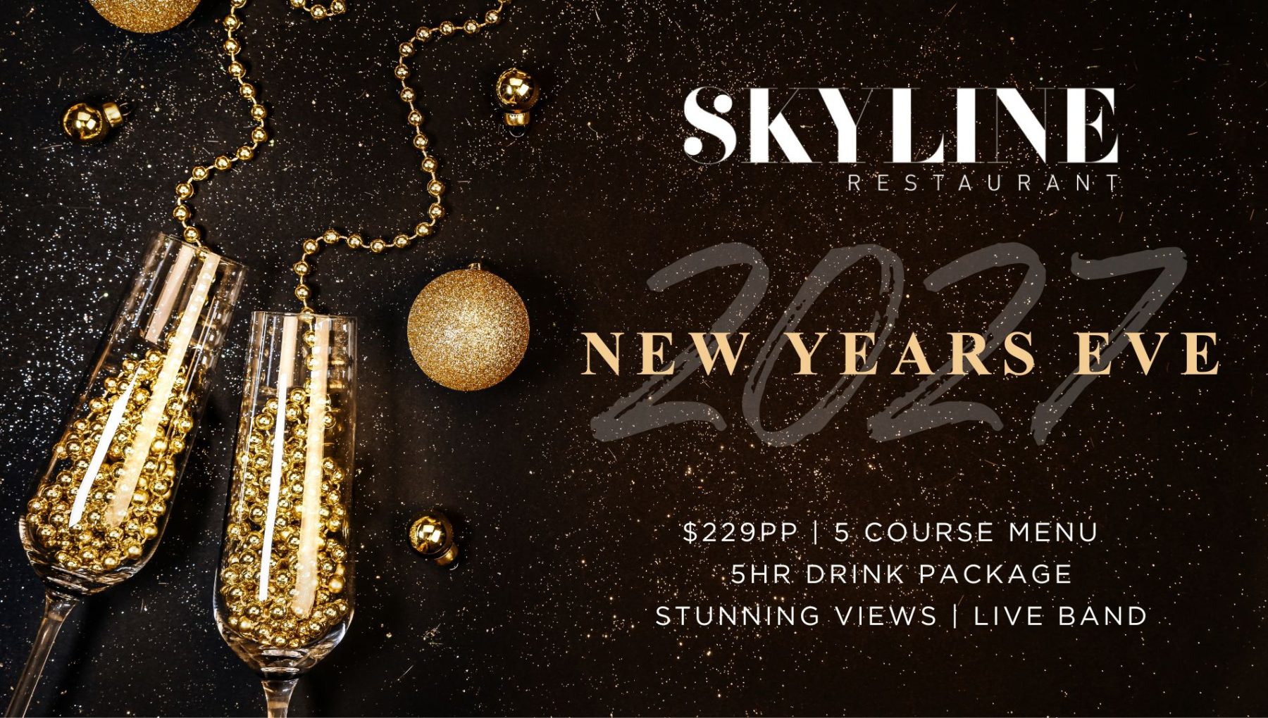 Skyline New Years Eve Dinner