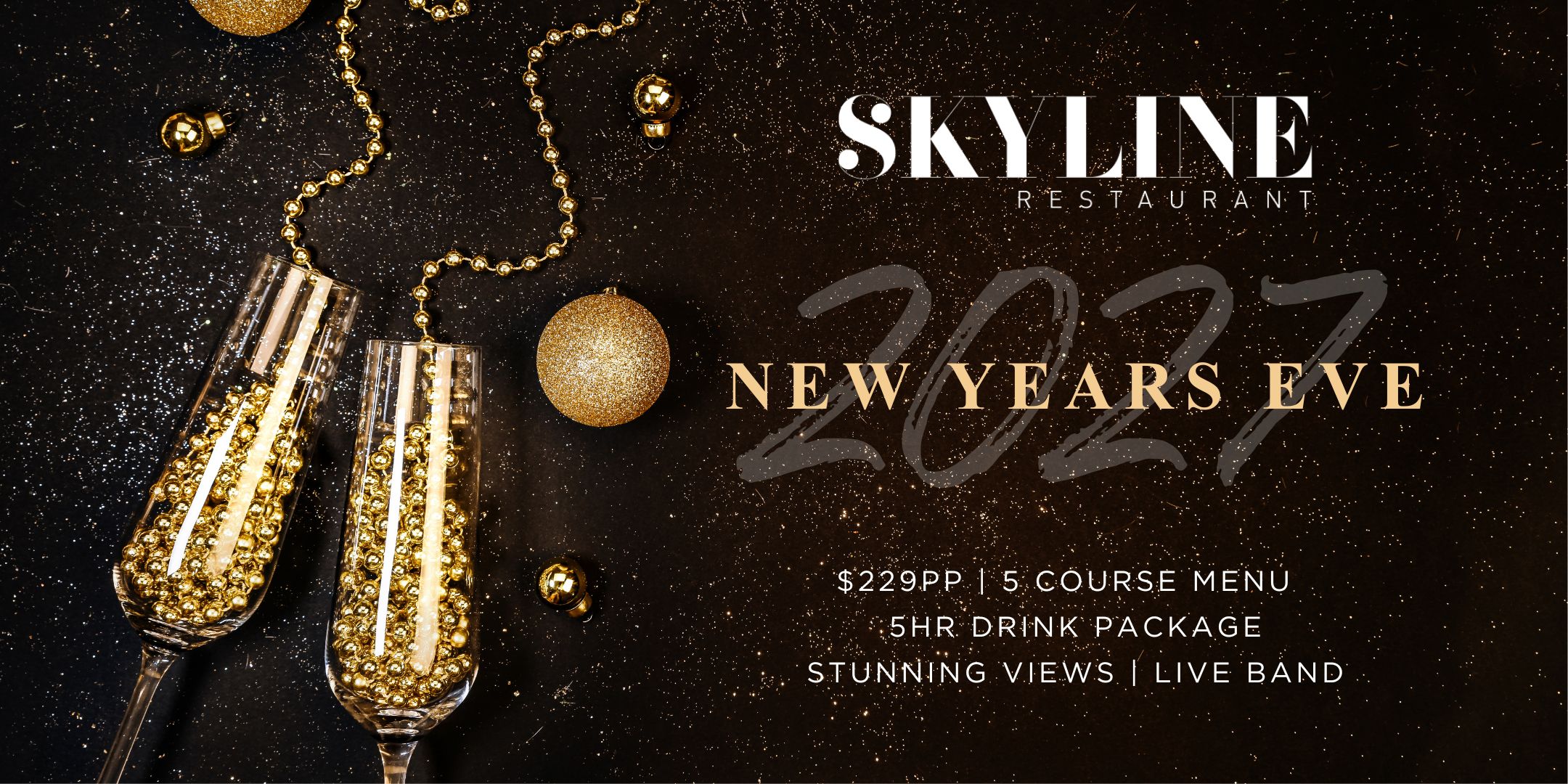Skyline New Years Eve Dinner