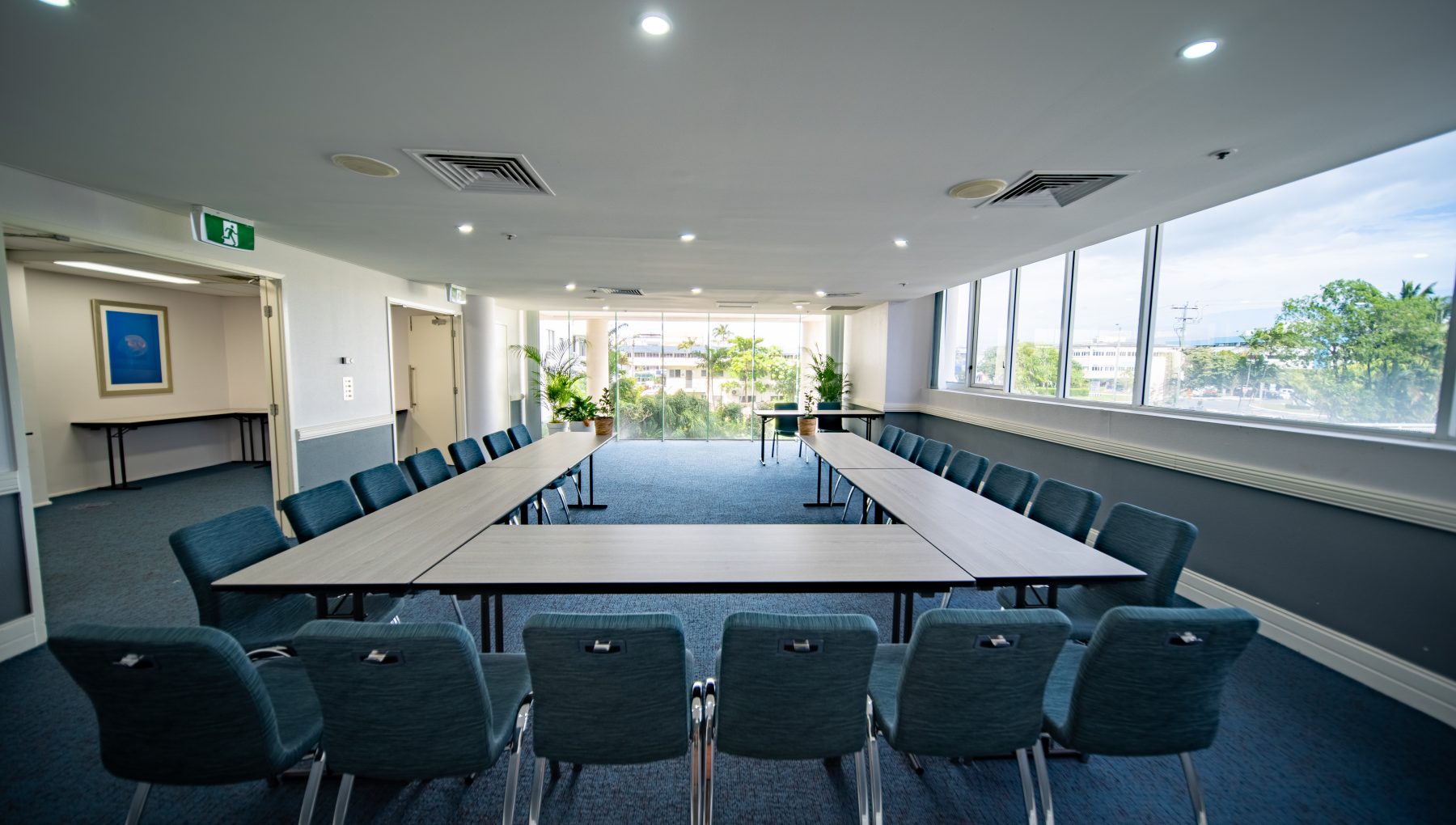Golden Palm meeting room setup for business event with free Wi-Fi in Cairns