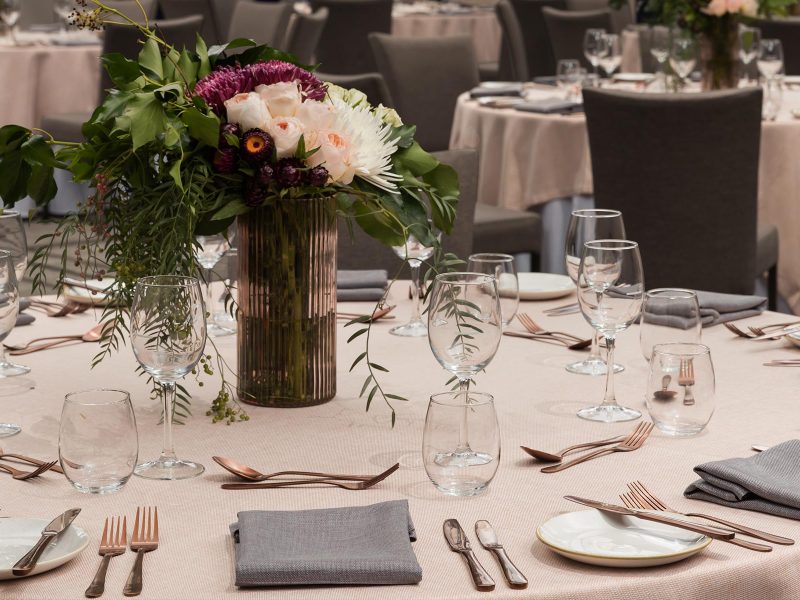 wedding reception setting