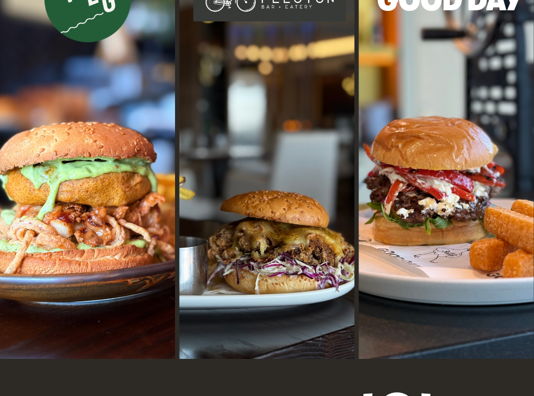 3 Venues. 3 Burgers. Try them all!